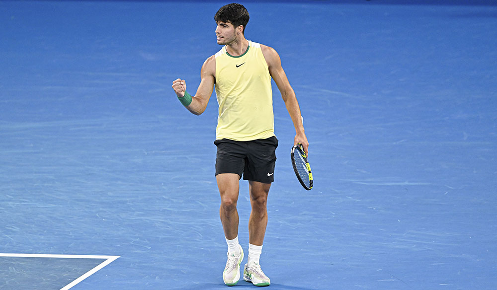 Carlitos Alcaraz en el Open de Australia