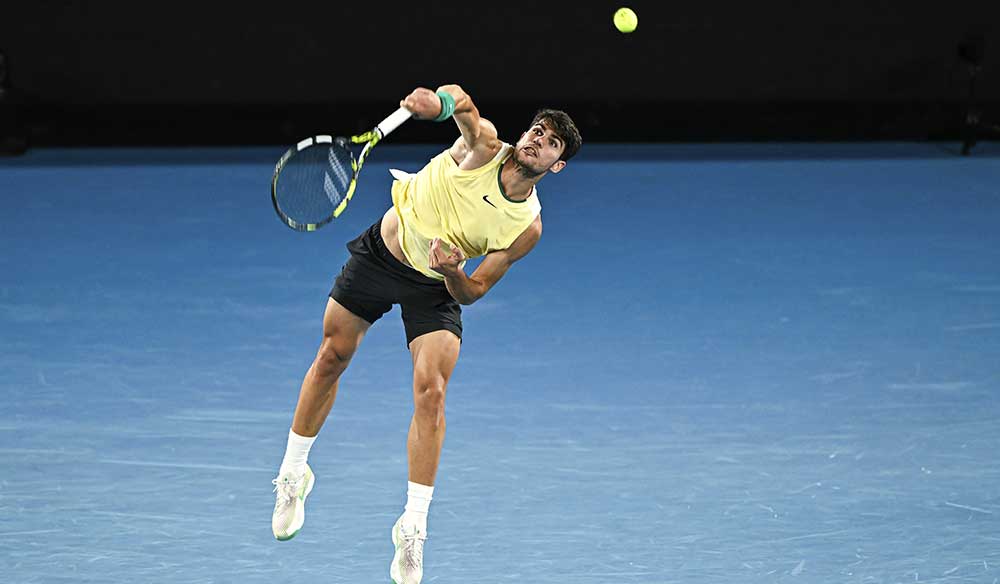 Carlos Alcaraz en el Open de Australia