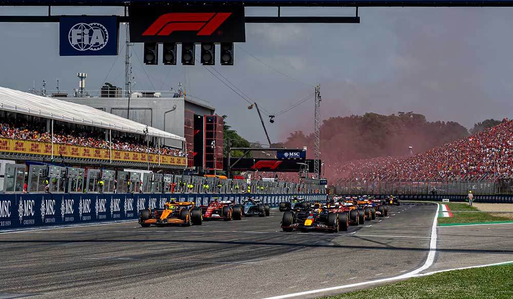 Parrilla de salida de la carrera de F1 de Imola 2024