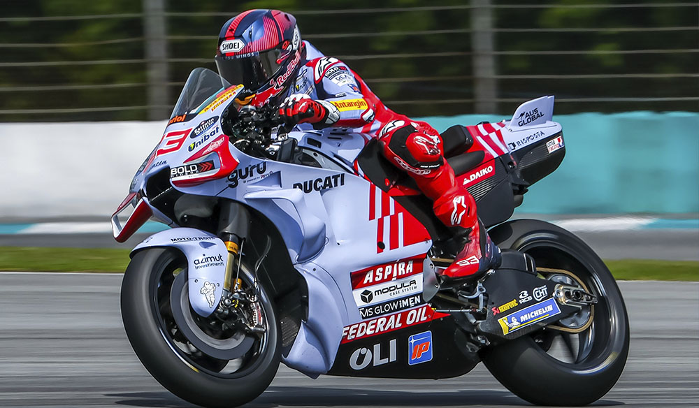 Marc Márquez montado en su Ducati