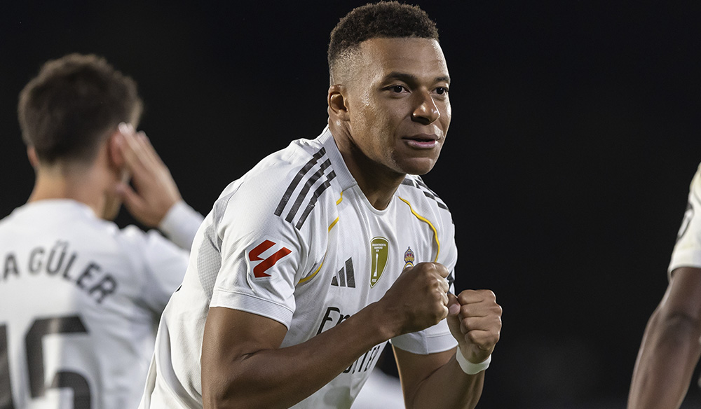 Mbappé celebrando un gol