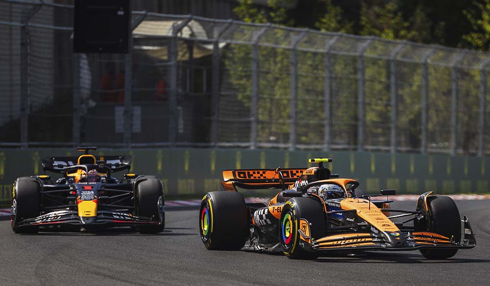Coche de Norris y Coche de Verstappen