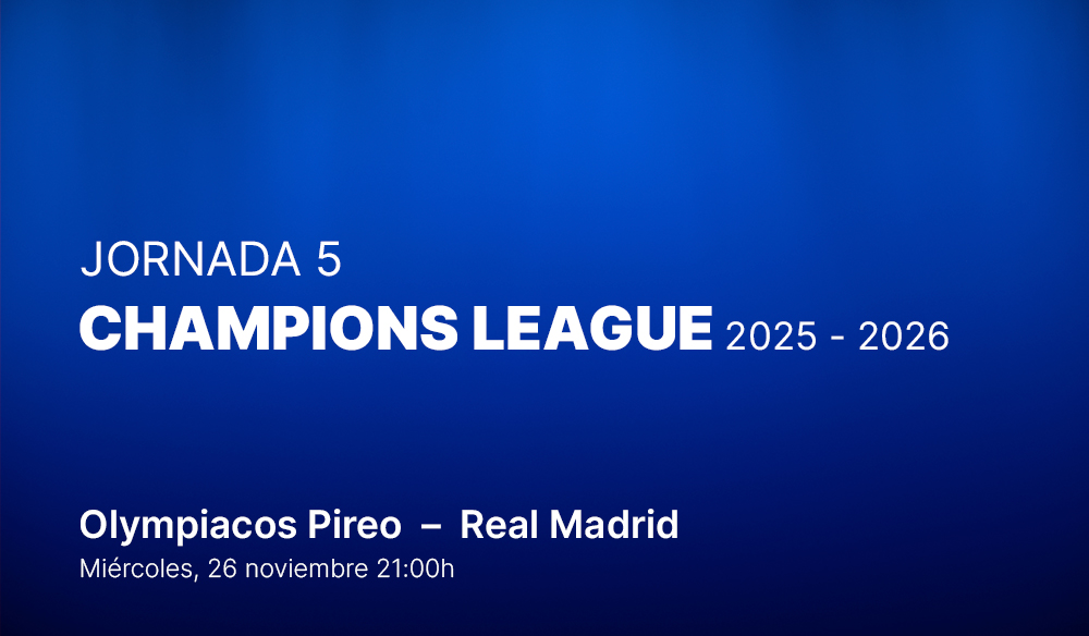 Champions League: Olympiacos Pireo - Real Madrid